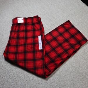 Wondershop Target Mens Red Black Plaid Microfleece Pajama Pants XXL Sleepwear